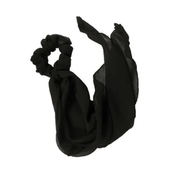Kenneth Bernard Collection Hair Scarf - Black &amp; Purple​​ - Picture 2 of 2